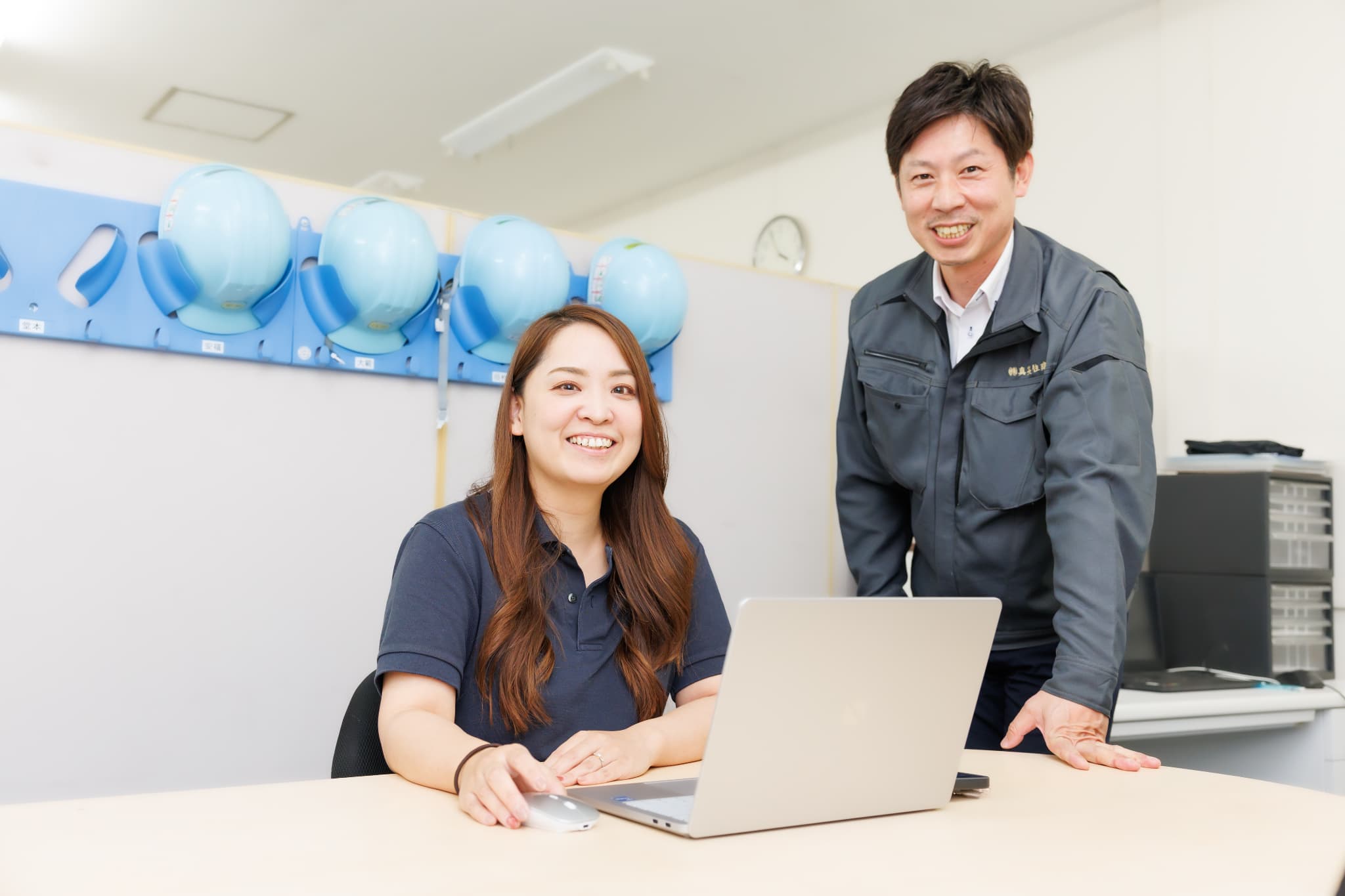 笑顔の2人